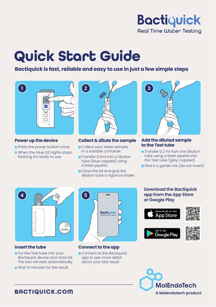 Bactiquick Quick Start Guide cover