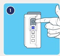 Switch on the Bactiquick Tester