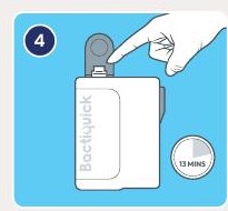 Insert the Test tube into the Tester